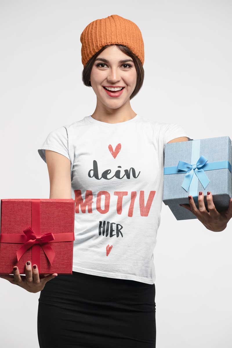 Persönliches Geschenk T-Shirt bedrucken TeeFarm Schweiz