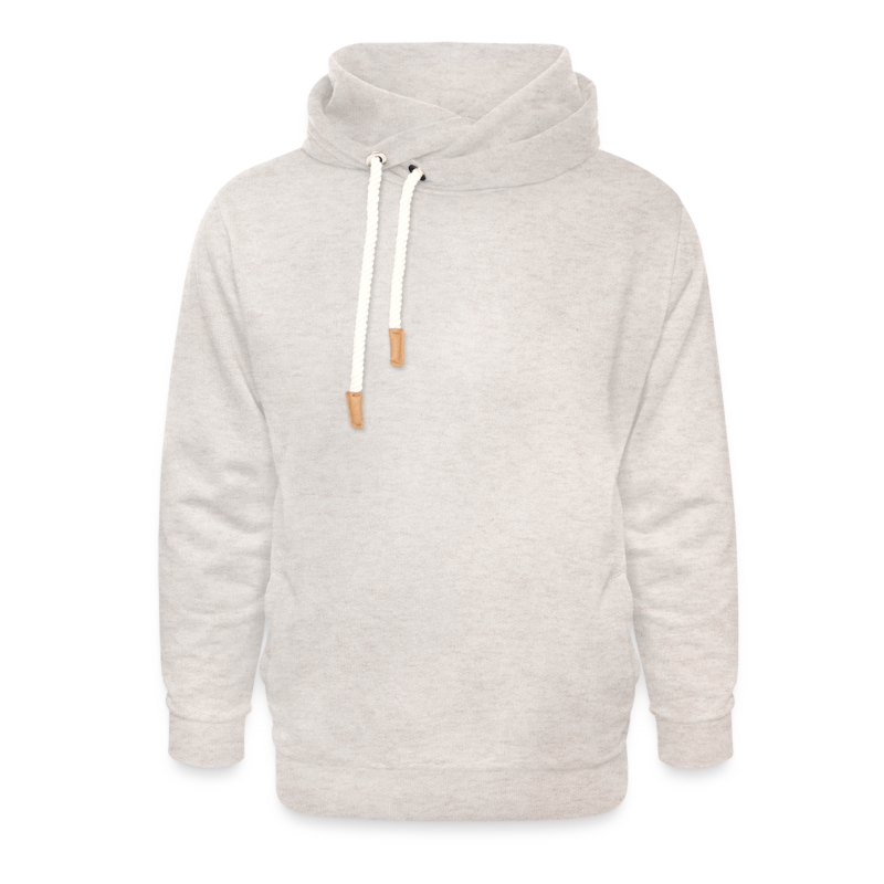 Unisex Schalkragen Hoodie Vorne