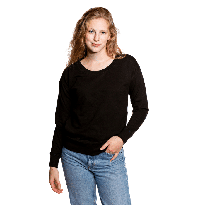 Frauen Bio-Sweatshirt Slim-Fit