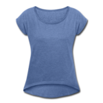 Frauen T-Shirt mit gerollten Ärmeln