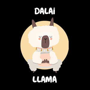 Yoga Lustiges Lama